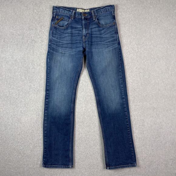 Ariat Mens 32x34 Blue M5 Straight Leg Jeans (Inseam ~32.5")